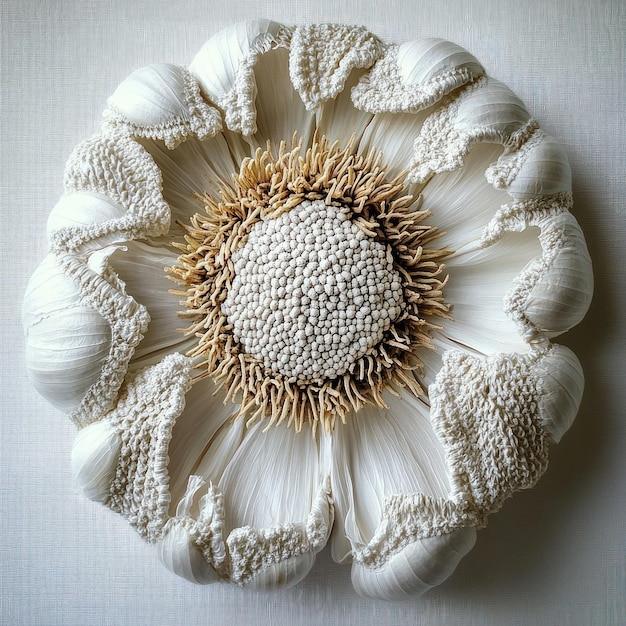 Вышитая подушка с цветочным мотивом